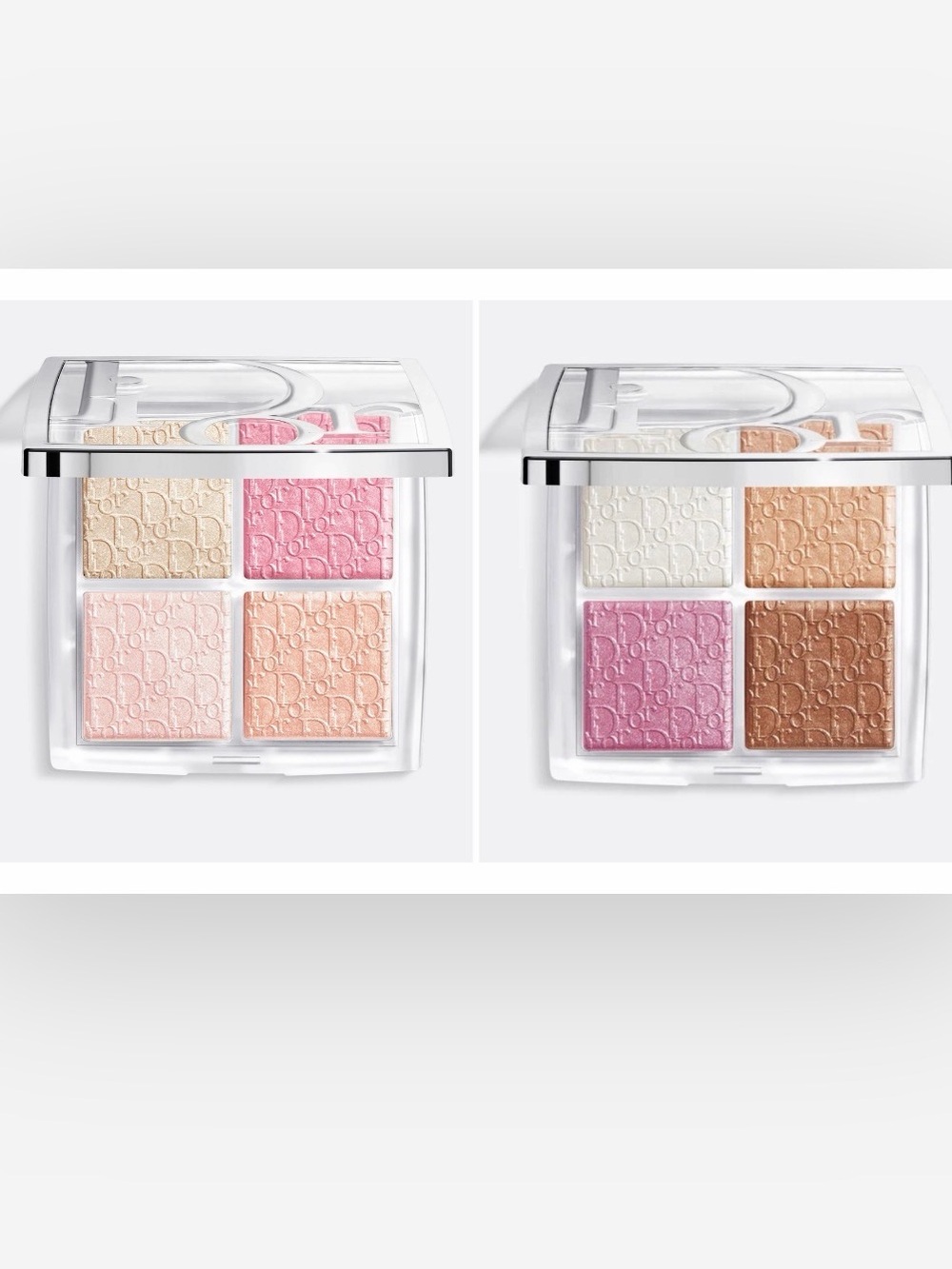 Dior Backstage Glow Maximizer Palette x2 Universal Glow & Rose Gold Glow